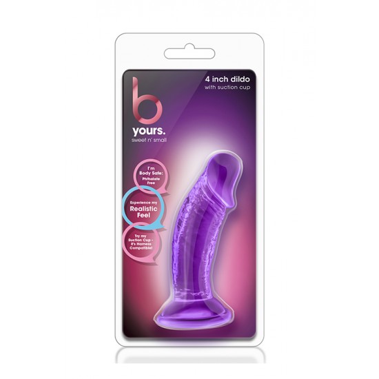 Mini Dildo Realista bYours Sweet n Small 9.5cm Roxo