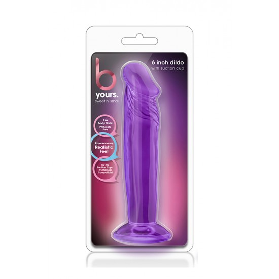 Dildo Realista bYours Sweet n Small 15cm Roxo