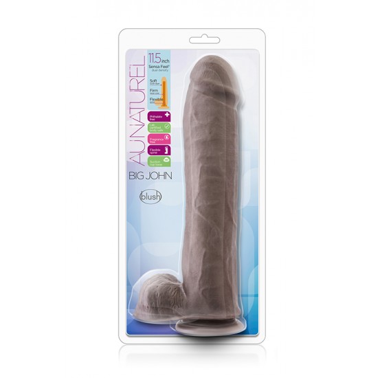 Dildo Realista Big John Au Naturel 22cm Castanho