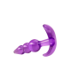 B YOURS TRIPLE BEAD ANAL PLUG PURPLE