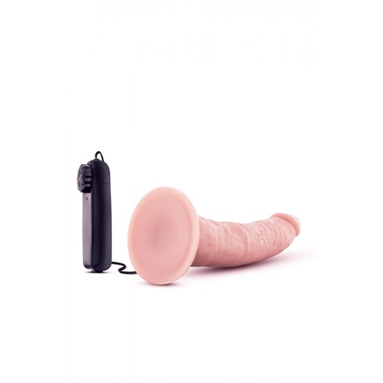 Vibrador Realista c/ Comando Dr. Skin Dr Dave 17cm Pele