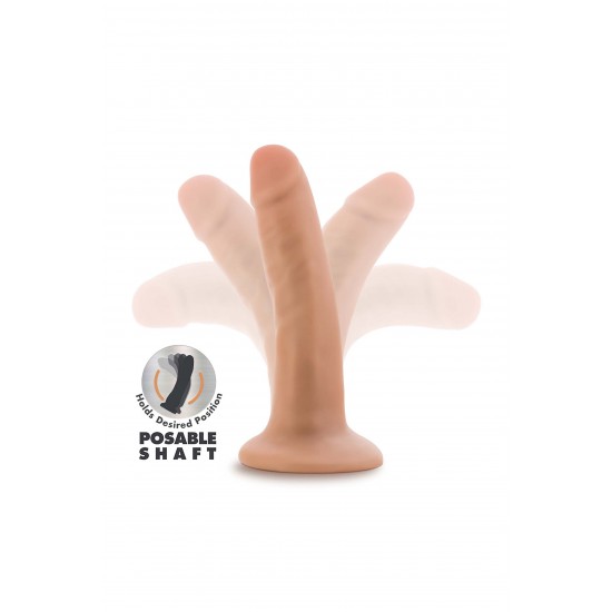 DR. SKIN PLUS 5 INCH POSABLE DILDO VANILLA