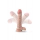 DR. SKIN PLUS 9 POLEGADAS POSABLE DILDO COM BOLAS BAUNILHA