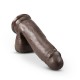 DR. SKIN PLUS 7 INCH GIRTHY POSABLE DILDO WITH BALLS 