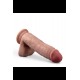 DR. SKIN PLUS POSABLE DILDO WITH BALLS