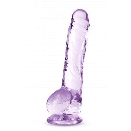 NATURALLY YOURS  8 CRYSTALLINE DILDO AMETHYST