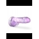 NATURALLY YOURS  8 CRYSTALLINE DILDO AMETHYST