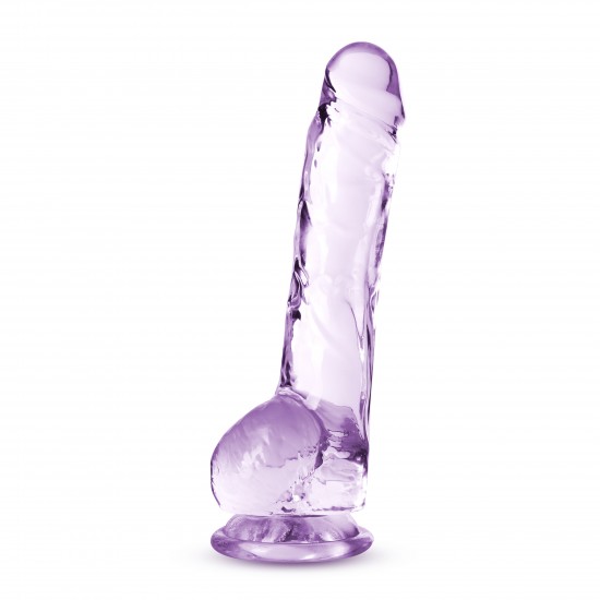 NATURALLY YOURS  8 CRYSTALLINE DILDO AMETHYST