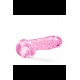 NATURALLY YOURS  8 CRYSTALLINE DILDO  ROSE