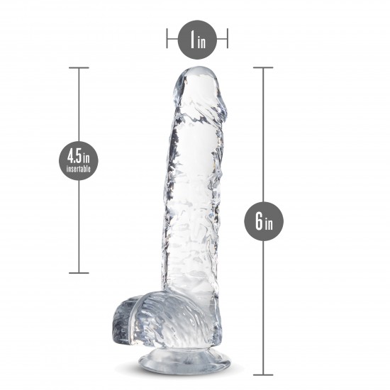 NATURALLY YOURS  6 CRYSTALLINE DILDO  DIAMOND