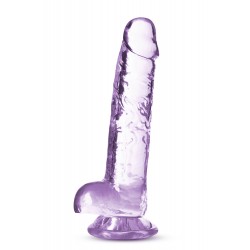 NATURALLY YOURS  7 CRYSTALLINE DILDO  AMETHYST