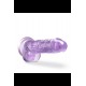 NATURALLY YOURS  7 CRYSTALLINE DILDO  AMETHYST