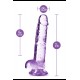 NATURALLY YOURS  7 CRYSTALLINE DILDO  AMETHYST