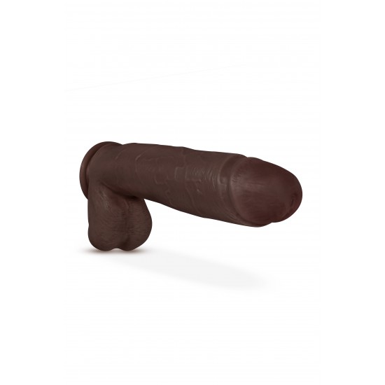 AU NATUREL HUGE 10 DILDO CHOCOLATE