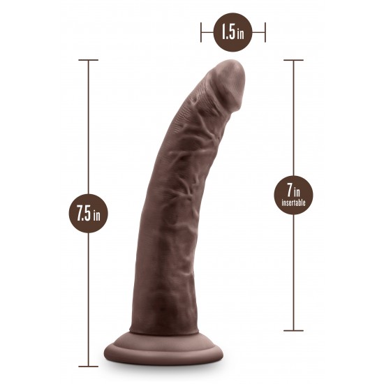 AU NATUREL JACK 7 INCH DILDO CHOCOLATE