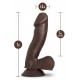 AU NATUREL TROY 6 INCH DILDO CHOCOLATE