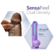 AU NATUREL TROY 6 INCH DILDO CHOCOLATE