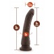 DR. SKIN PLUS 9 INCH POSABLE DILDO CHOCOLATE