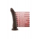 DR. SKIN PLUS 9 INCH POSABLE DILDO CHOCOLATE