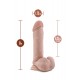 DR. SKIN DR. WILLIAM 8 INCH DILDO WITH BALLS BEIGE