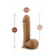 DR. SKIN DR. WILLIAM 8 INCH DILDO WITH BALLS TAN