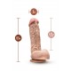 DR. SKIN MR. D 8.5 INCH DILDO WITH BALLS BEIGE