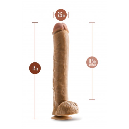 DR. SKIN DR. MICHAEL 14 INCH DILDO WITH BALLS 