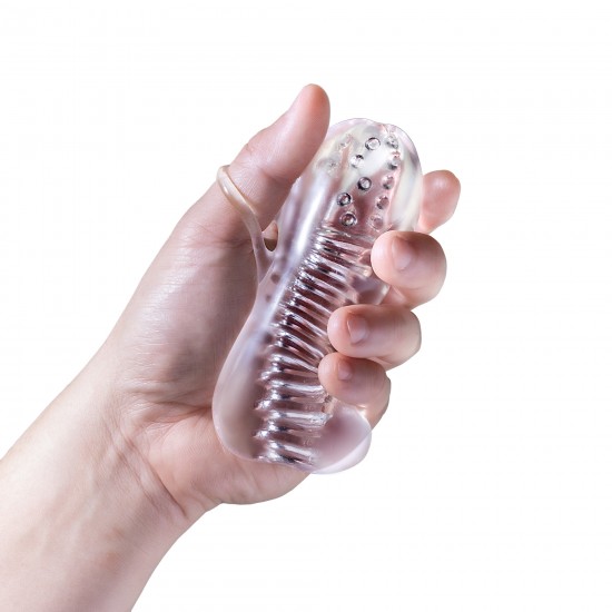 Masturbador masculino RIZE SQUEEZY CLEAR