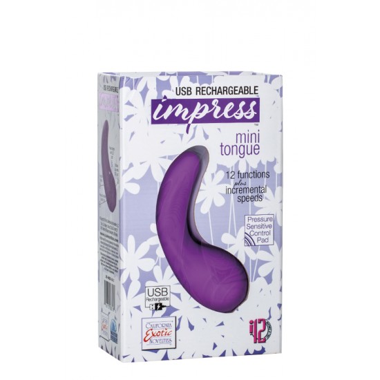 Vibrador Mini Tongue Roxo