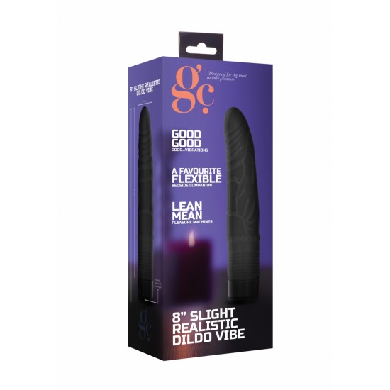 Vibrador Realista Multivelocidades Slight GC 16.5cm Preto