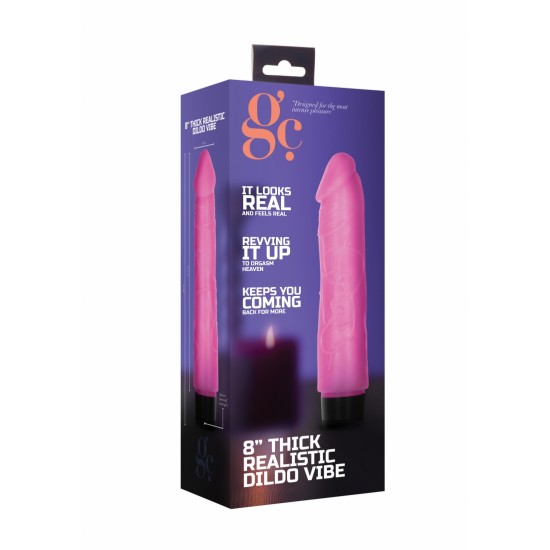 Vibrador Realista Multivelocidades Thick GC 17.5cm Rosa