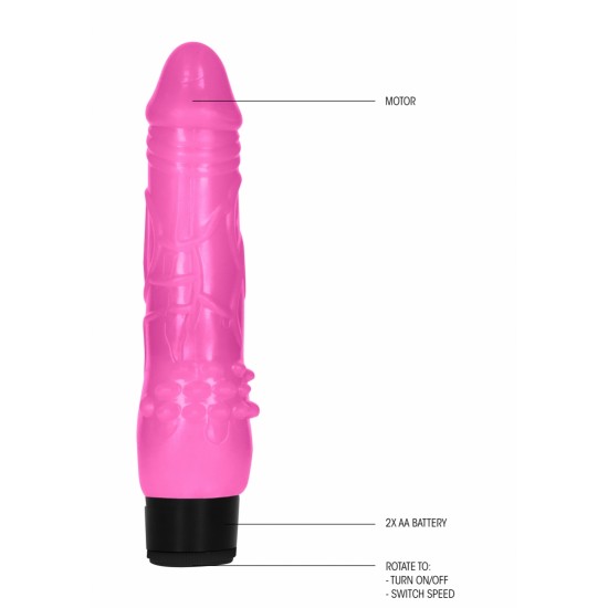 Vibrador Realista Multivelocidades Fat GC 17.5cm Rosa