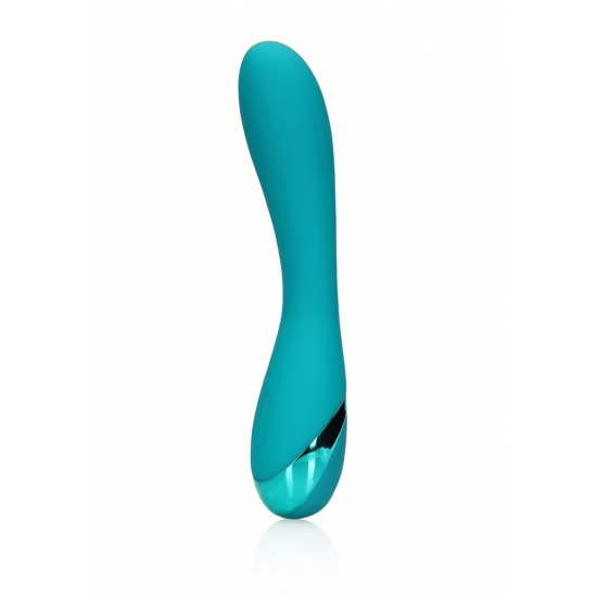  Smooth Silicone G-Spot Vibrator - Teal Blue
