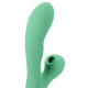 Vibrador Rabbit Sugador e Lingua - Loveline - Verde