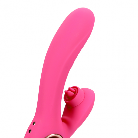 Vibrador Rabbit  Aquecimento Tongue Flickering