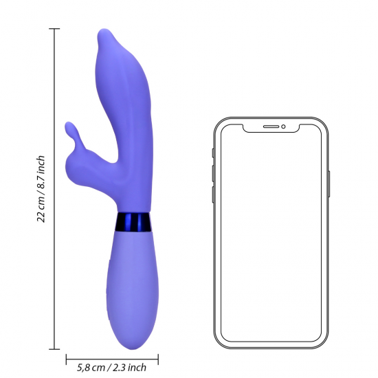 Silicone Pointed Rabbit Vibrator - Protanopia