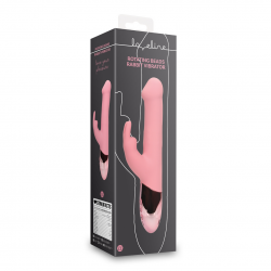 Vibrador Rabbit com Esferas internas Rotativas - Loveline - Rosa