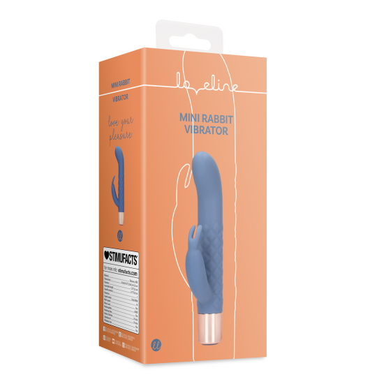 Mini Vibrador Rabbit - Loveline - Azul