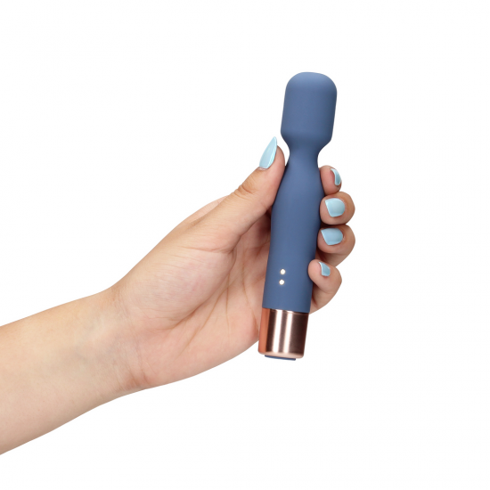 Mini Vibrador tipo Wand - Azul - Loveline