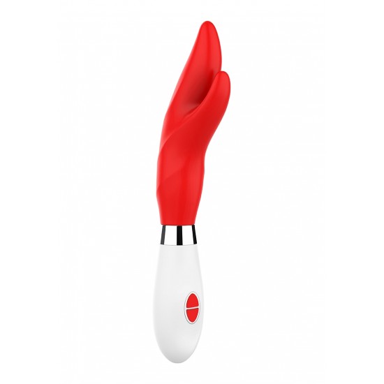 Vibrador Athos Soft Silicone - 10 Vel - Vermelho