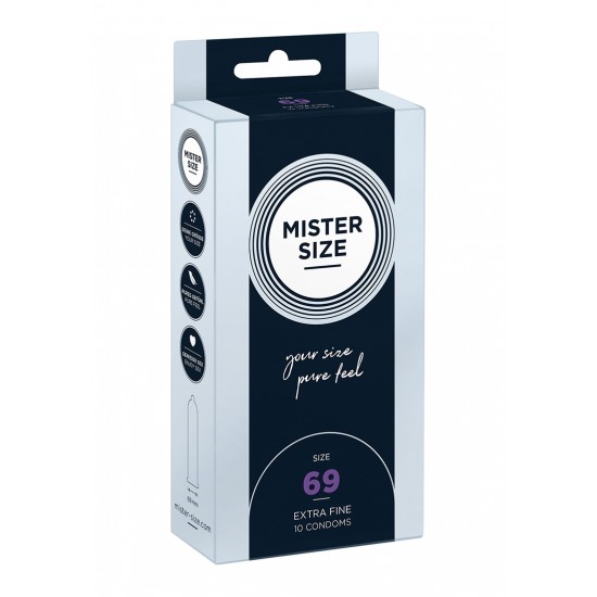 Preservativos Mister Size 69 mm 10 pack