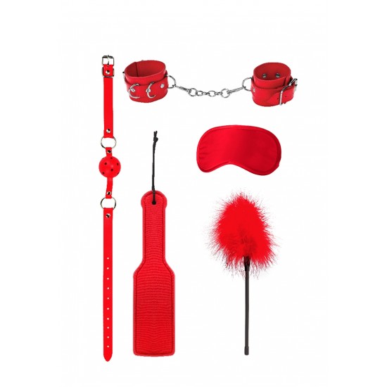 Kit Bondage Iniciante 5pcs Introductory #4 Ouch! Vermelho