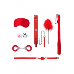 Kit Bondage Iniciante 7pcs Introductory #6 Ouch! Vermelho