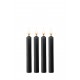 Teasing Wax Candles - Parafin - 4-pack - Black