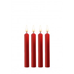 Teasing Wax Candles - Parafin - 4-pack - Red