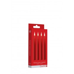 Teasing Wax Candles - Parafin - 4-pack - Red