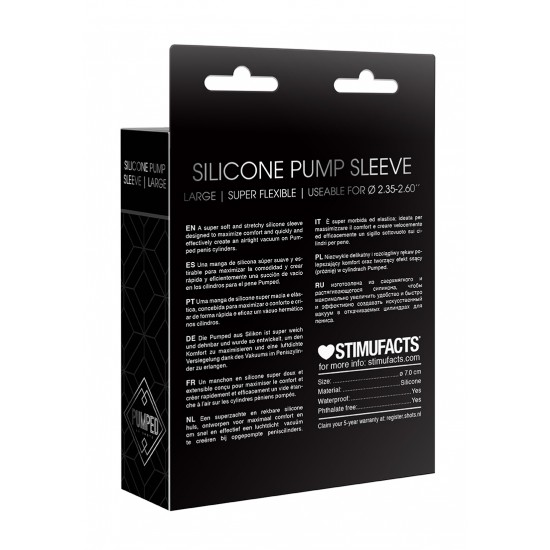 Silicone Pump Sleeve Large - Black