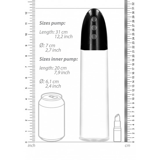 Rechargeable Automatic Cyber Pump with Sleeve - Transparent