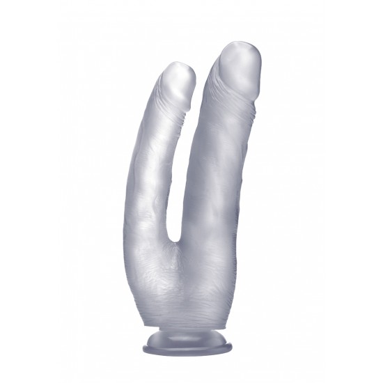 Realistic Double Cock - 10 Transparente