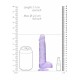 Dildo realistico com testiculos 15cm Lilas - RealRock